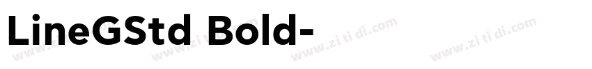 LineGStd Bold字体转换